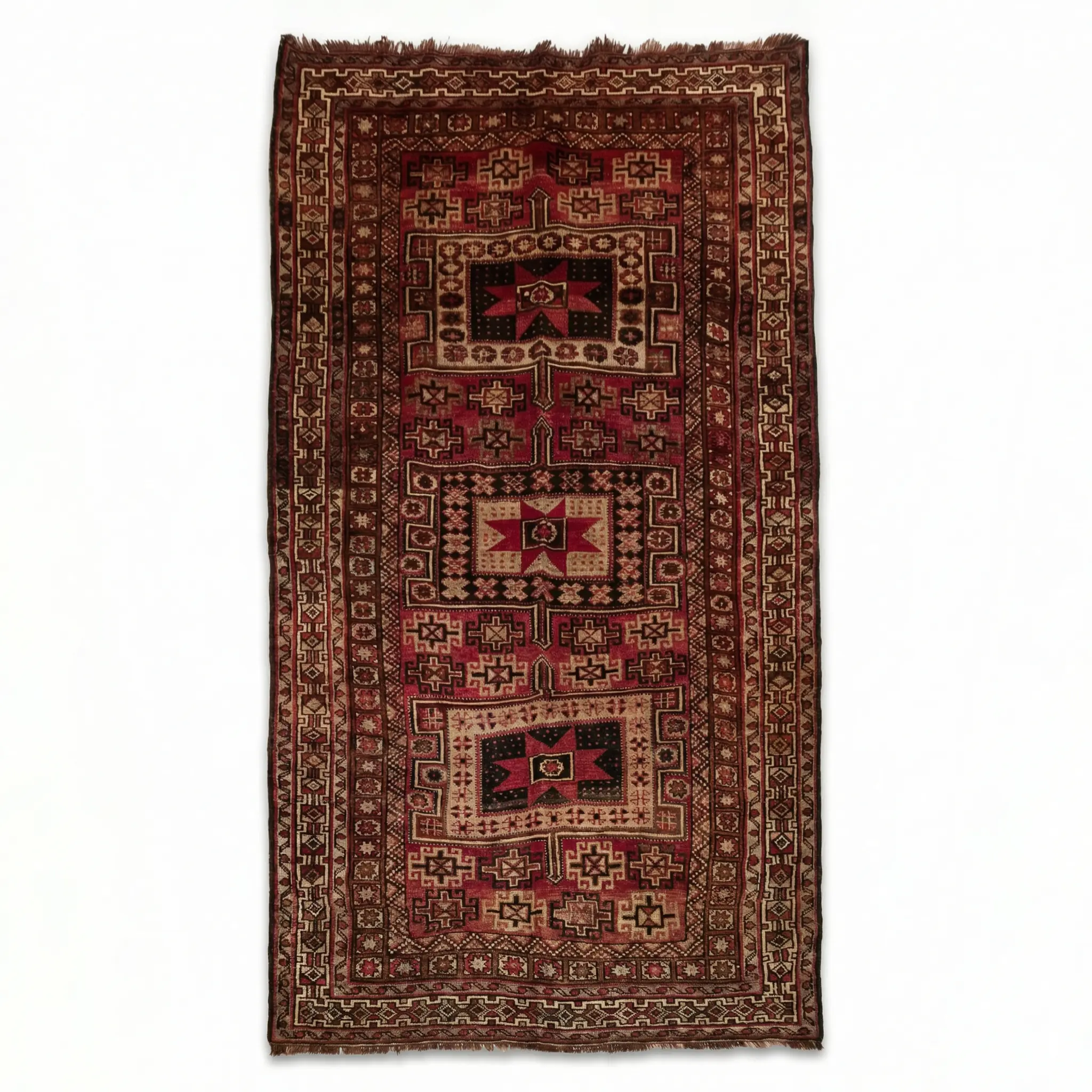 فرش دستباف وِستا، آتش مانا طرح هندسی قفقازی